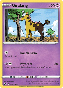 Girafarig z edície Crown Zenith, karta č.61