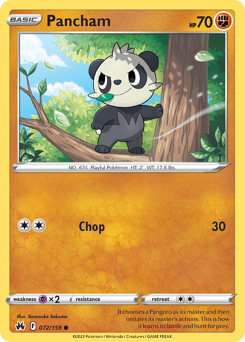 Pancham z edície Crown Zenith, karta č.72