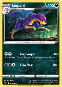 Liepard z edície Crown Zenith, karta č.78