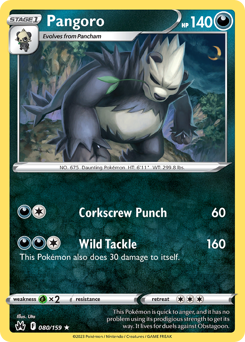 Pangoro z edície Crown Zenith, karta č.80