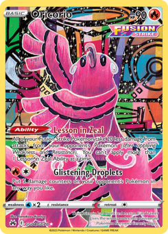 Oricorio z edície Crown Zenith Galarian Gallery, karta č.GG04