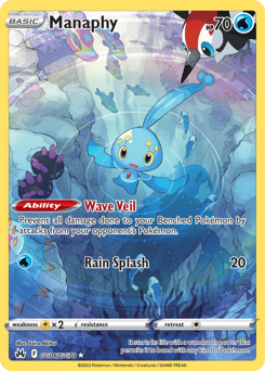 Manaphy z edície Crown Zenith Galarian Gallery, karta č.GG06