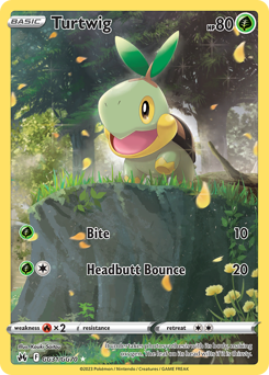 Turtwig z edície Crown Zenith Galarian Gallery, karta č.GG31