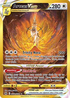 Arceus VSTAR z edície Crown Zenith Galarian Gallery, karta č.GG70