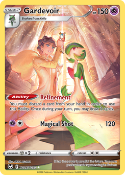 Gardevoir z edície Silver Tempest Trainer Gallery, karta č.TG05