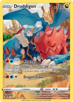 Druddigon z edície Silver Tempest Trainer Gallery, karta č.TG09