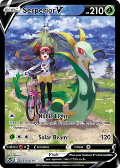 Serperior V z edície Silver Tempest Trainer Gallery, karta č.TG13