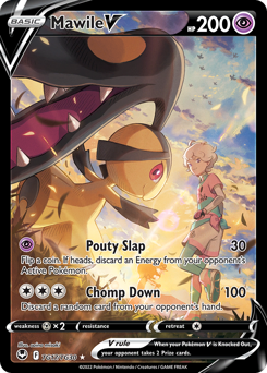 Mawile V z edície Silver Tempest Trainer Gallery, karta č.TG17