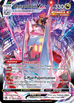 Duraludon VMAX z edície Silver Tempest Trainer Gallery, karta č.TG21