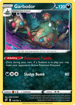 Garbodor z edície Rebel Clash, karta č.118