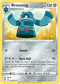 Bronzong z edície Rebel Clash, karta č.130