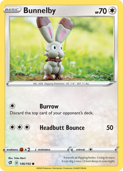 Bunnelby z edície Rebel Clash, karta č.146