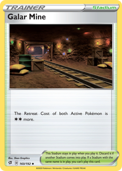 Galar Mine z edície Rebel Clash, karta č.160