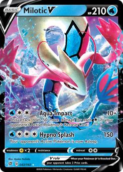 Milotic V z edície Rebel Clash, karta č.43