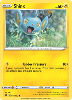 Shinx z edície Rebel Clash, karta č.60
