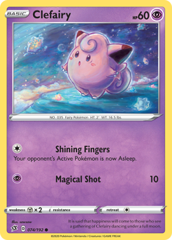 Clefairy z edície Rebel Clash, karta č.74