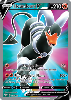 Houndoom V z edície Darkness Ablaze, karta č.178