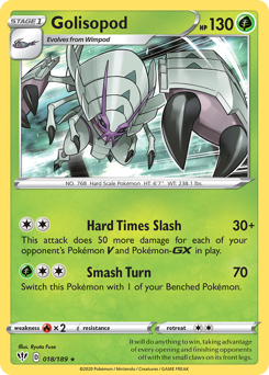 Golisopod z edície Darkness Ablaze, karta č.18