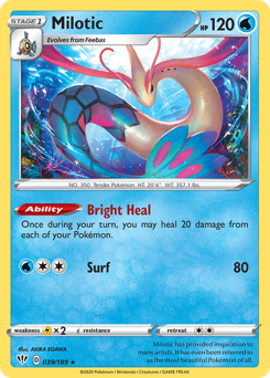 Milotic z edície Darkness Ablaze, karta č.39