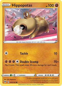 Hippopotas z edície Darkness Ablaze, karta č.93