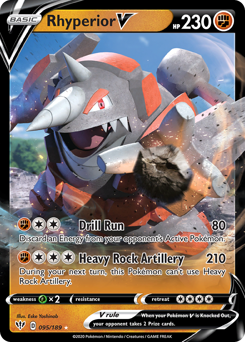 Rhyperior V z edície Darkness Ablaze, karta č.95