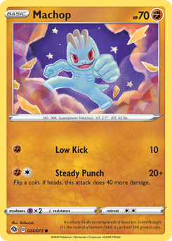 Machop z edície Champion's Path, karta č.24
