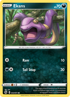 Ekans z edície Champion's Path, karta č.33