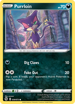 Purrloin z edície Champion's Path, karta č.39