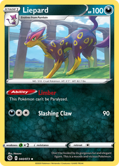 Liepard z edície Champion's Path, karta č.40
