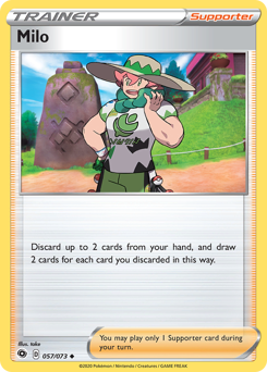 Milo z edície Champion's Path, karta č.57