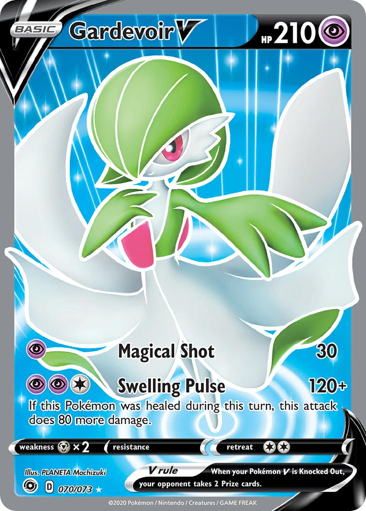Gardevoir V z edície Champion's Path, karta č.70