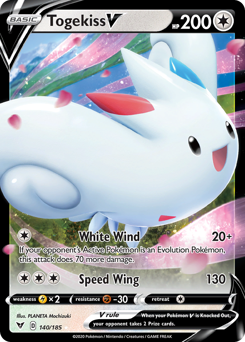 Togekiss V z edície Vivid Voltage, karta č.140