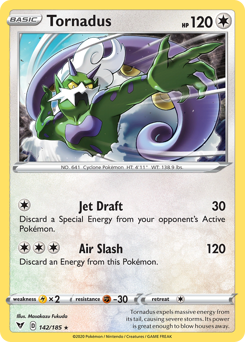 Tornadus z edície Vivid Voltage, karta č.142