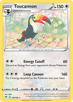 Toucannon z edície Vivid Voltage, karta č.145
