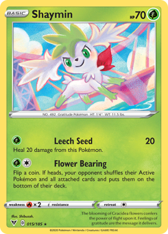 Shaymin z edície Vivid Voltage, karta č.15