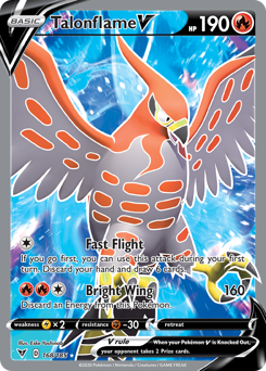 Talonflame V z edície Vivid Voltage, karta č.168