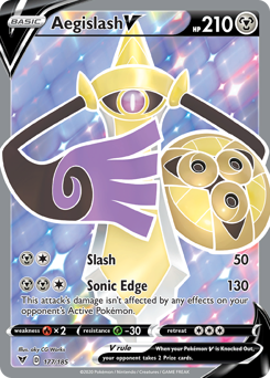 Aegislash V z edície Vivid Voltage, karta č.177