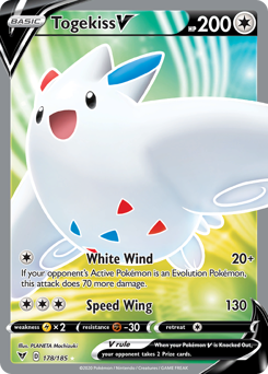 Togekiss V z edície Vivid Voltage, karta č.178