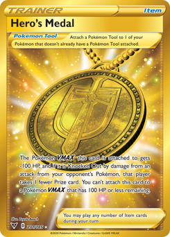 Hero's Medal z edície Vivid Voltage, karta č.201