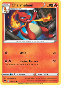 Charmeleon z edície Vivid Voltage, karta č.24