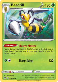 Beedrill z edície Vivid Voltage, karta č.3