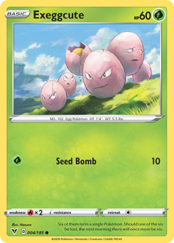 Exeggcute z edície Vivid Voltage, karta č.4