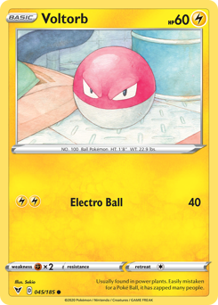 Voltorb z edície Vivid Voltage, karta č.45