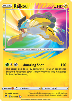 Raikou z edície Vivid Voltage, karta č.50