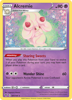 Alcremie z edície Vivid Voltage, karta č.81