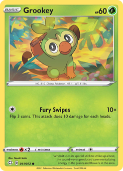 Grookey z edície Shining Fates, karta č.11