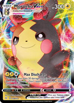 Morpeko VMAX z edície Shining Fates, karta č.38