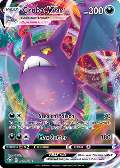 Crobat VMAX z edície Shining Fates, karta č.45