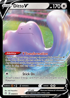 Ditto V z edície Shining Fates, karta č.50