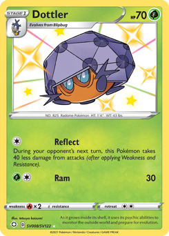 Dottler z edície Shining Fates Shiny Vault, karta č.SV008